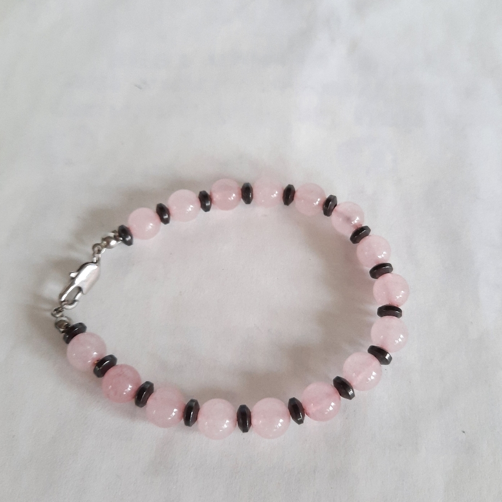 Gorgeous rose quartz bracelet